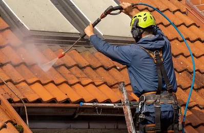 Démoussage et hydrofuge de toiture à Bromeilles